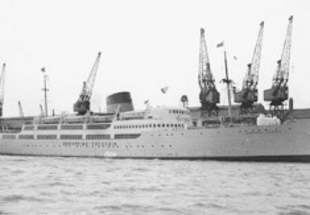 The quay suffers extensive damage in air raids during the war.