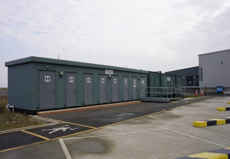 visiting drivers have their own waiting area, complete with drink making facilities and toilets.